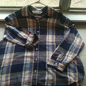 Plaid button up sz XL